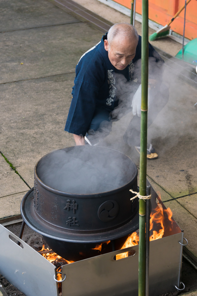 富岡八幡宮 神楽湯立