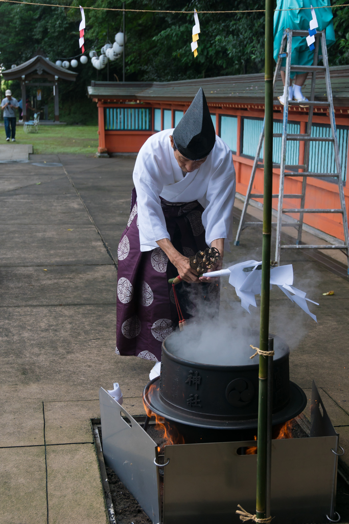 富岡八幡宮 神楽湯立